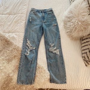 Brand new distressed boyfriend jeans
